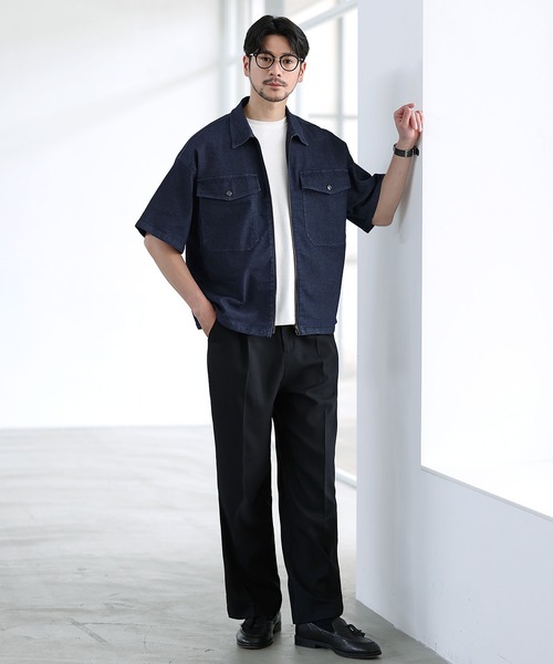 SPU（スプ） シャツ 半袖 「セットアップ対応」「接触冷感/吸水速乾