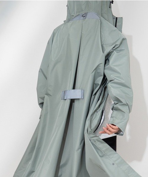 MKD.ZAKKA レインコート カッパ 雨ガードマチ付き 機能性 自転車レイン