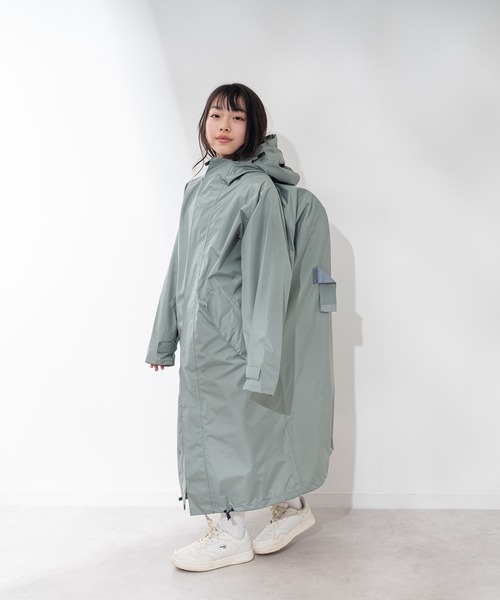 MKD.ZAKKA レインコート カッパ 雨ガードマチ付き 機能性 自転車レイン