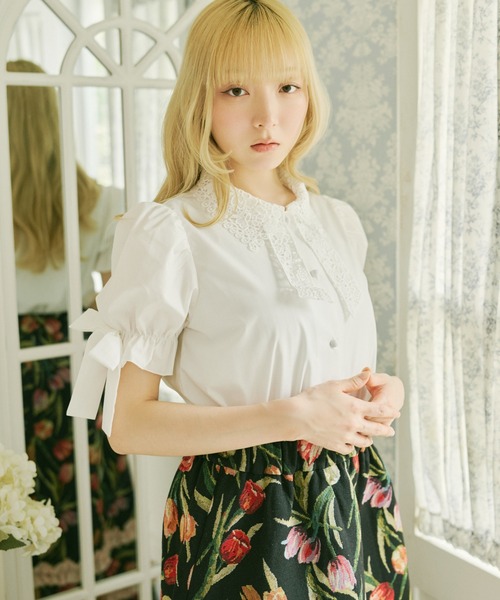 kutir（クティール） ブラウス シャツ 夏 半袖 「クティールとレトロ