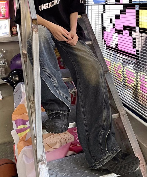 「MGV」 デニムパンツ MEDIUM ブルー メンズ_画像3