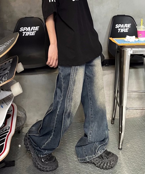 「MGV」 デニムパンツ MEDIUM ブルー メンズ_画像4