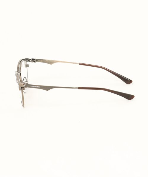 伊達メガネ メガネ 眼鏡 「FERRAGAMO/フェラガモ」 999.9 フォーナインズ コラボ ボストン メガネ SF9011 774の画像