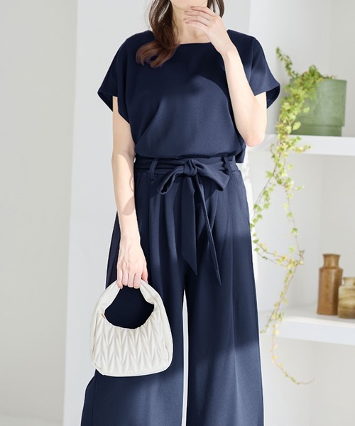 「alotta」 セットアップ MEDIUM ネイビー レディース_画像2