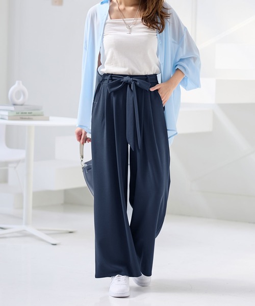 「alotta」 セットアップ MEDIUM ネイビー レディース_画像4