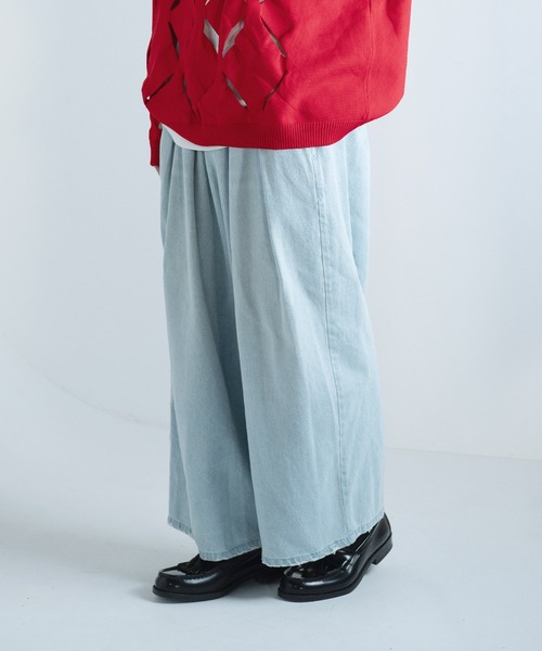 「Aphlotus」 デニムパンツ MEDIUM ブラック メンズ_画像9