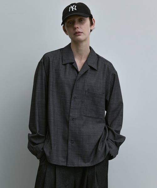 「remer」 長袖シャツ LARGE ブラック メンズ_画像2