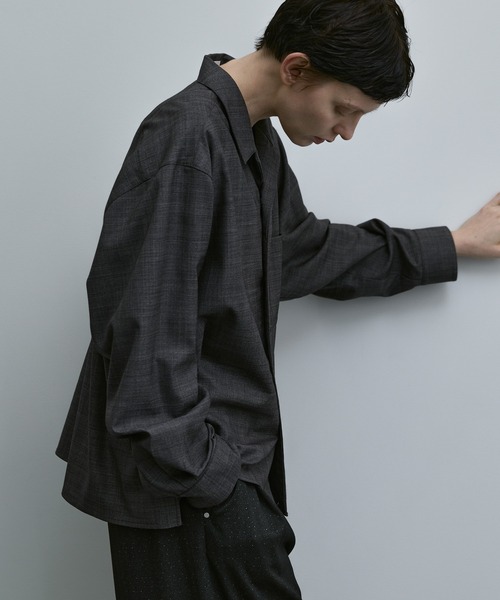 「remer」 長袖シャツ LARGE ブラック メンズ_画像4