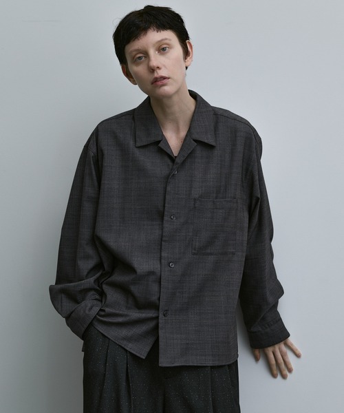 「remer」 長袖シャツ LARGE ブラック メンズ_画像5