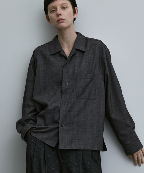 「remer」 長袖シャツ LARGE ブラック メンズ_画像6