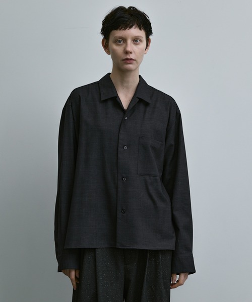 「remer」 長袖シャツ LARGE ブラック メンズ_画像7
