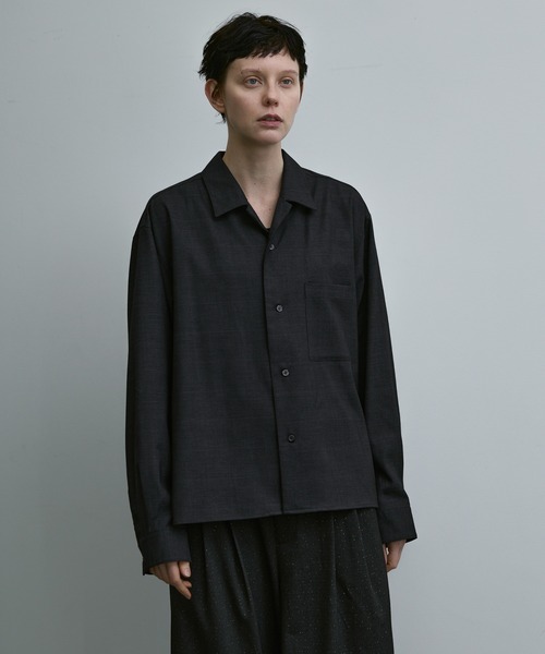 「remer」 長袖シャツ LARGE ブラック メンズ_画像8