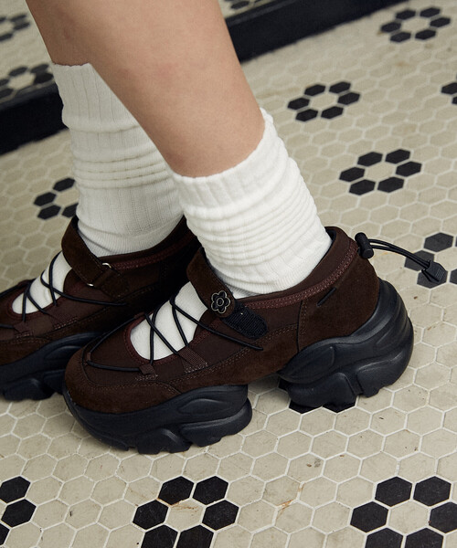 「MARY QUANT」 シューズ「PUBLUXコラボ」 24.5 ブラック レディース_画像2