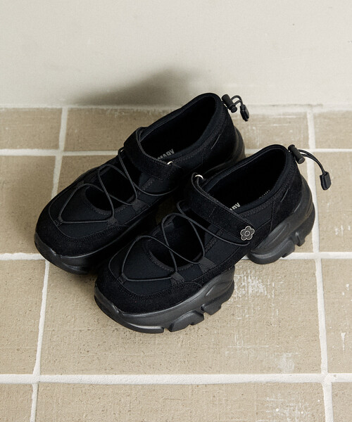 「MARY QUANT」 シューズ「PUBLUXコラボ」 24.5 ブラック レディース_画像4