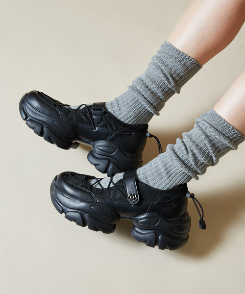 「MARY QUANT」 シューズ「PUBLUXコラボ」 24.5 ブラック レディース_画像6