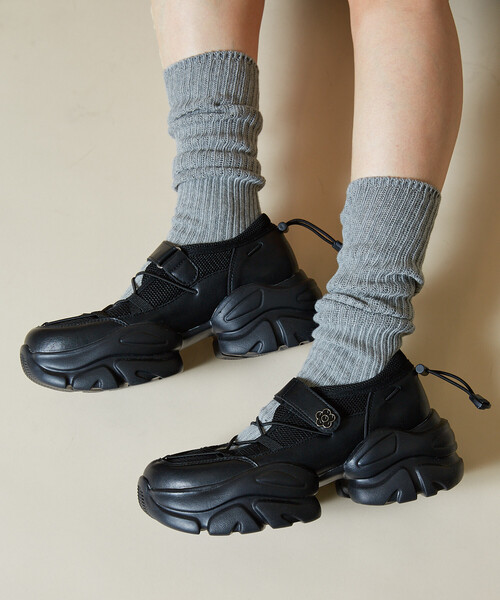 「MARY QUANT」 シューズ「PUBLUXコラボ」 24.5 ブラック レディース_画像9