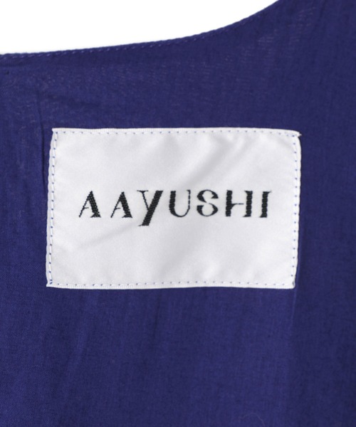 ワンピース 「AAYUSHI for ADAM ET ROPE'」別注Cotton voile long dress