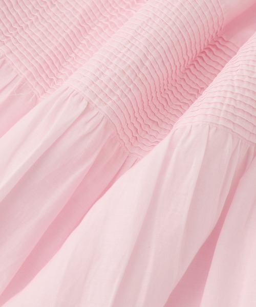 ワンピース 「AAYUSHI for ADAM ET ROPE'」別注Cotton voile long dress