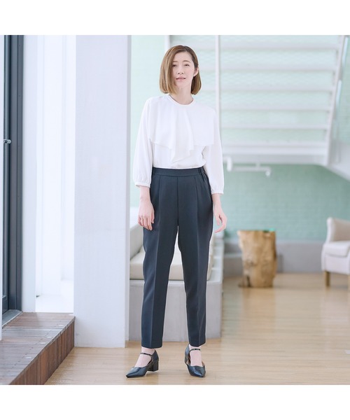 「AOYAMA」 セットアップ LL ブラック レディース_画像3