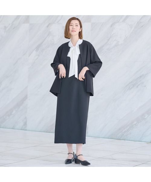 「AOYAMA」 セットアップ LL ブラック レディース_画像5