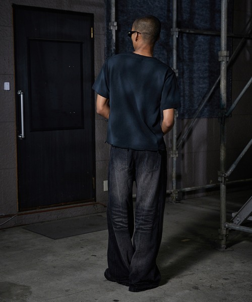 「ANDER HUNK」 半袖Tシャツ MEDIUM ブラック メンズ_画像9