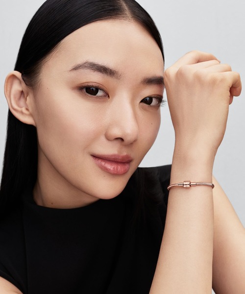 PANDORA（パンドラ） ブレスレット バレル クラスプ スネークチェーン 