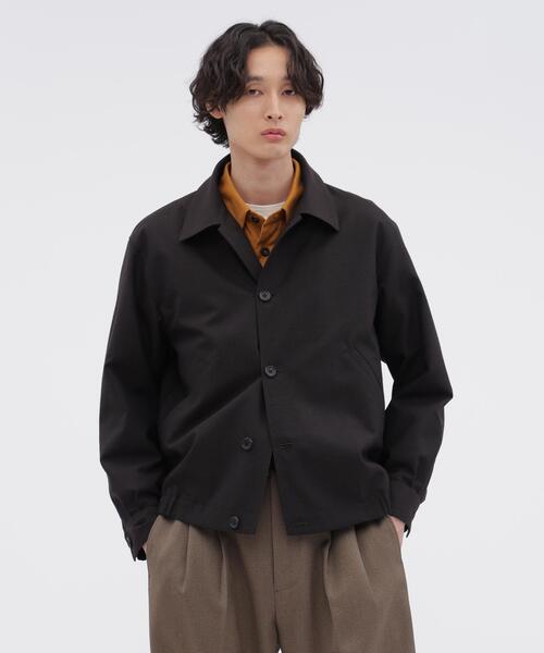 美品　マーガレットハウエル　ヘリンボーン　ブルゾン　Ⅰ 黒　スイングトップ MARGARET HOWELL（マーガレットハウエル） ブルゾン アウター YARN DYE