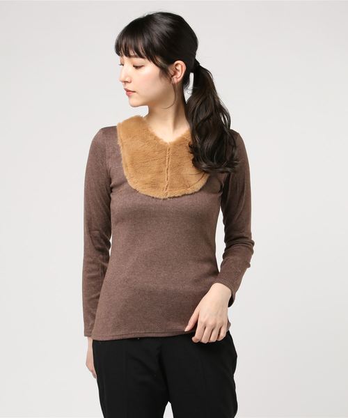 美品新品未使用　ビーズ装飾付き Vネック Tシャツ トップス S 輸入品 Tシャツ レディース Vネック 無地 ボタン飾り トップス 上着 夏