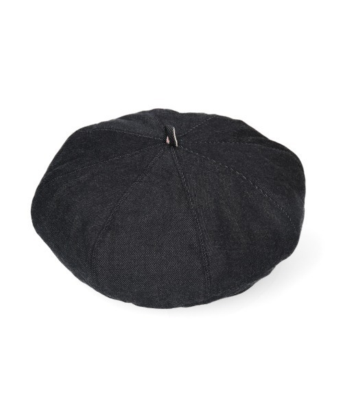 override 帽子 ベレー帽 「OVERRIDE」DENIM BERET J-QUALITY