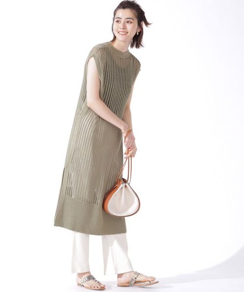 ワンピース クラフトメッシュニットワンピース ノースリーブ Zozotown Paypayモール店 通販 Paypayモール