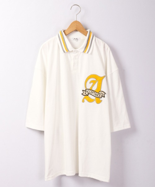 A.T.C in the attic homme シャツ レトロ カレッジロゴ ワッペン