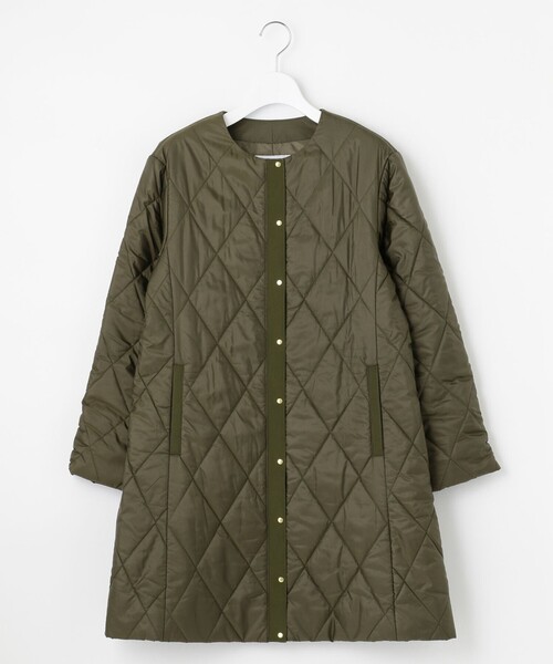 J.PRESS（J.プレス） アウター 高密度タフタ キルティング ロング