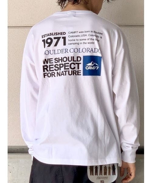 CAMP7（キャンプセブン） メンズ tシャツ Tシャツ 「CAMP7」スリーブ