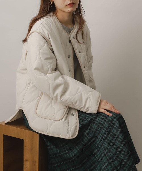 SENSE OF PLACE キルティングショートコート 9/27画像追加 キルティングショートコート[品番：UBRW0002907]｜SENSE OF