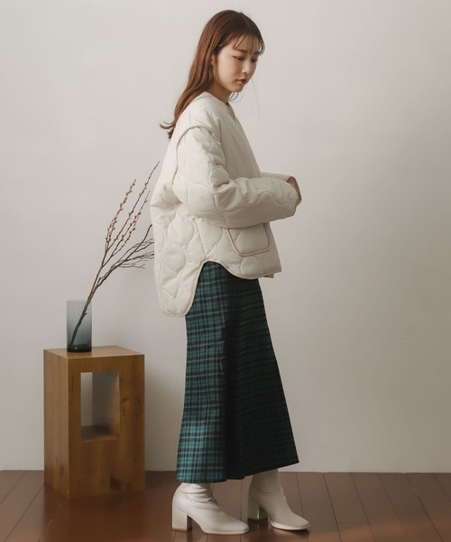 SENSE OF PLACE キルティングショートコート 9/27画像追加 セール】『UR TECH』キルティングショートコート（ダウン