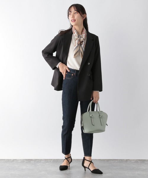 GLOBAL WORK ジャケット テーラードジャケット 機能付きSET UPW