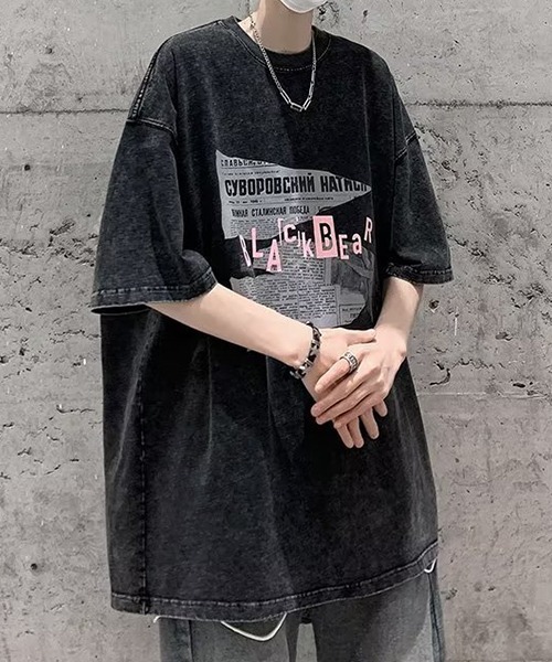 SEN TOKYO tシャツ パンチの効いたストリートアイテム。五分袖ルーズ