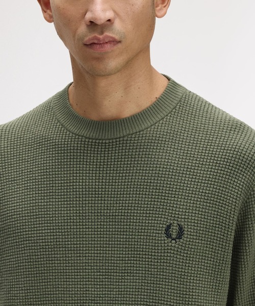 MUVEIL × FRED PERRY コラボ ニット K2123-102 - Black | Women's Knitwear | Cardigans, Sweatshirts