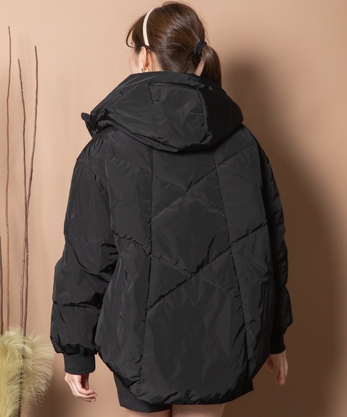ダウン ダウンジャケット ショートダウン スタンドフードジャケット