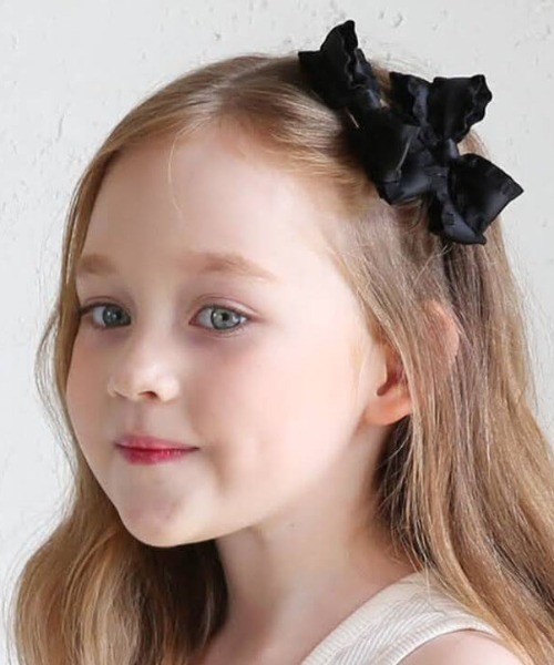 Rora（ローラ） ヘアピン ムア リボン シンプル ヘアピン (2個セット