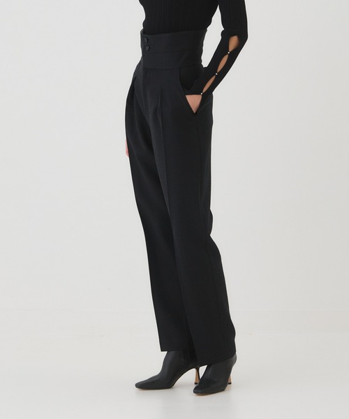 生まれのブランドで CIEL LE BLEU Pants Waist High / ハイウエストパンツ パンツ パンツ