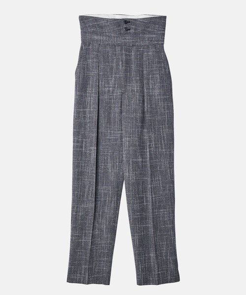 ル シェル ブルー - LE CIEL BLEU | Zip Front Pants-Blue-36の