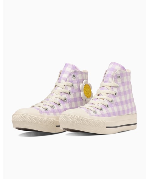 国内配送 CONVERSE ALL STAR PLTS FLOWERPATCH HI LILAC /WHITE コンバース CONVERSE 【厚底】ALL STAR PLTS FLOWERPATCH HI