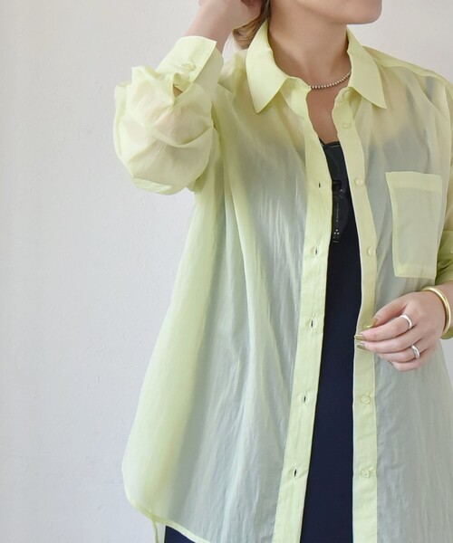 「quaranciel」 長袖シャツ ONE SIZE ベージュ レディース quaranciel 「quaranciel」 長袖シャツ ONE SIZE ベージュ