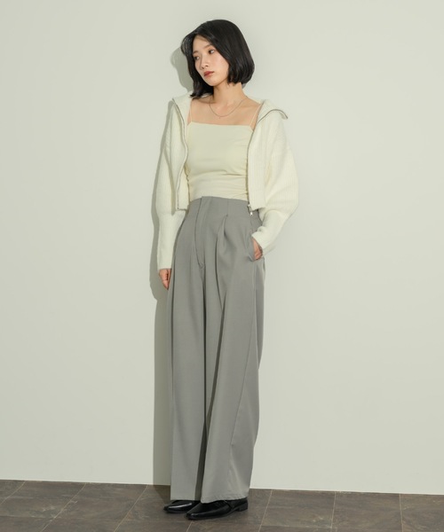 NEU_IN ワイドスラックスパンツ　sullen ニューイン NEU_IN ワイドスラックスパンツ sullen ニューイン ピンタック