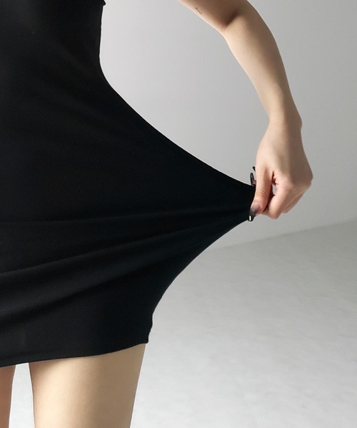 me+em select（ミームセレクト） ワンピース 「 カップ付き 」クロス