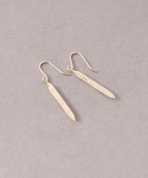 Lilas SWORD melee diamondピアス K10（両耳） Lilas ピアス SWORD melee diamondピアス K10（両耳