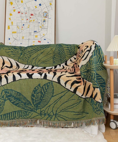 ブランケット ソリッドアニマル柄 約152cm × 約177cm Aqua VIBGYOR ブランケット 「 somni / ソニ 」 アニマル柄ブランケット