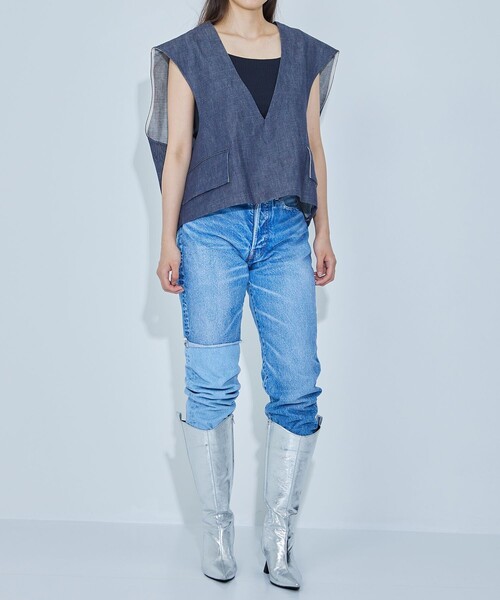 MIOSMOKEY ベスト 「MIOSMOKEY/ミオズモーキー」OVERSIZED GILET