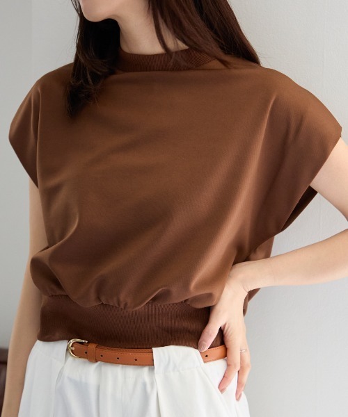 TRIANGLE PALETTE tシャツ フレンチスリーブ トップス (ZIPなし